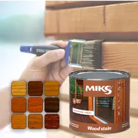Лазурь-лак для древесины MIKS Color алкидная бесцветная 0,6кг  - фото 3