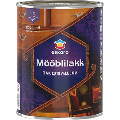 Mooblilakk 15, напівматовий акриловий лак для меблів