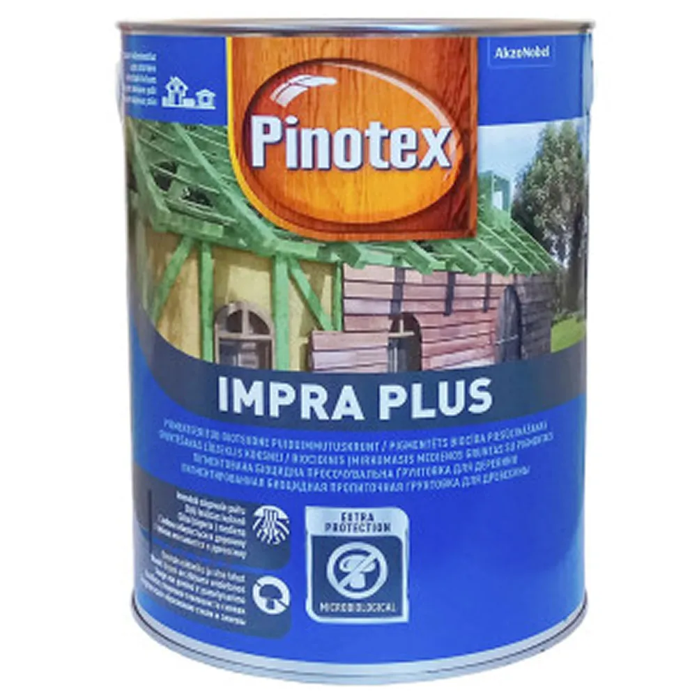 PINOTEX Impra Plus, биоцидный грунт-антисептик глубокого и длительного действия, 