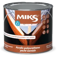 Яхтовий лак акрил-поліуретановий MIKS Color шовковисто-матовий 0,75л 