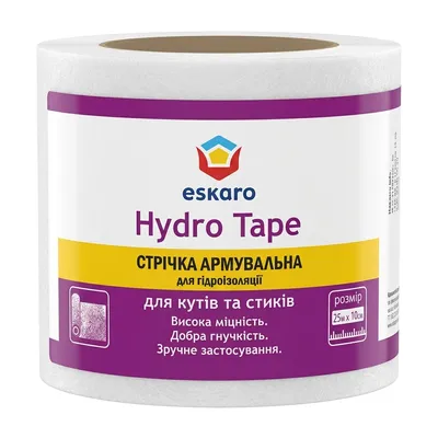 Стрічка армувальна для гідроізоляції поліпропіленова ESKARO Hydro Tape 10см*25м