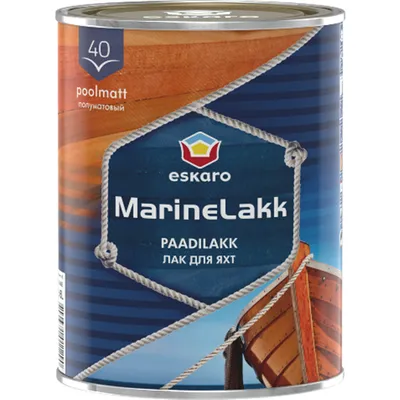 Marine Lakk 40, напівматовий лак для човнів