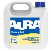 Грунтовка глубокопроникающая для свежих штукатурок AURA Unigrund Kraft 5л 