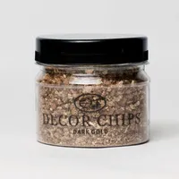 DECOR CHIPS, натуральні мінеральні чіпси, Dark Gold 