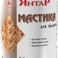 Мастика для деревянного пола Янтар оранжевая 0,6кг 