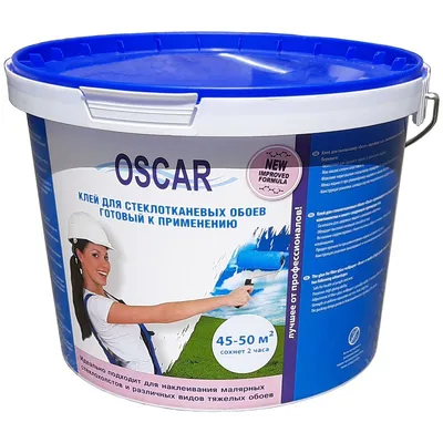 Клей Oscar, готовий до використання, для склотканевих шпалер