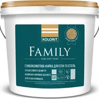 Фарба для стін та стель KOLORIT Family матова біла 4,5л 