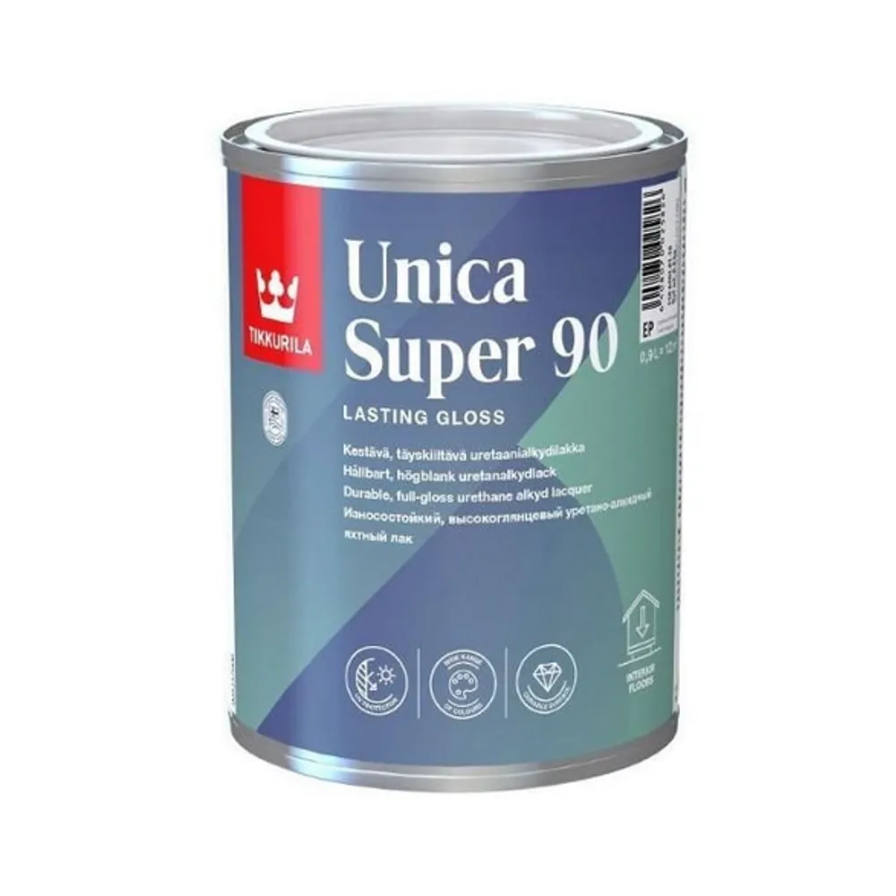 Unica Super 90, глянцевий уретан-алкідний лак для човнів, EP, 