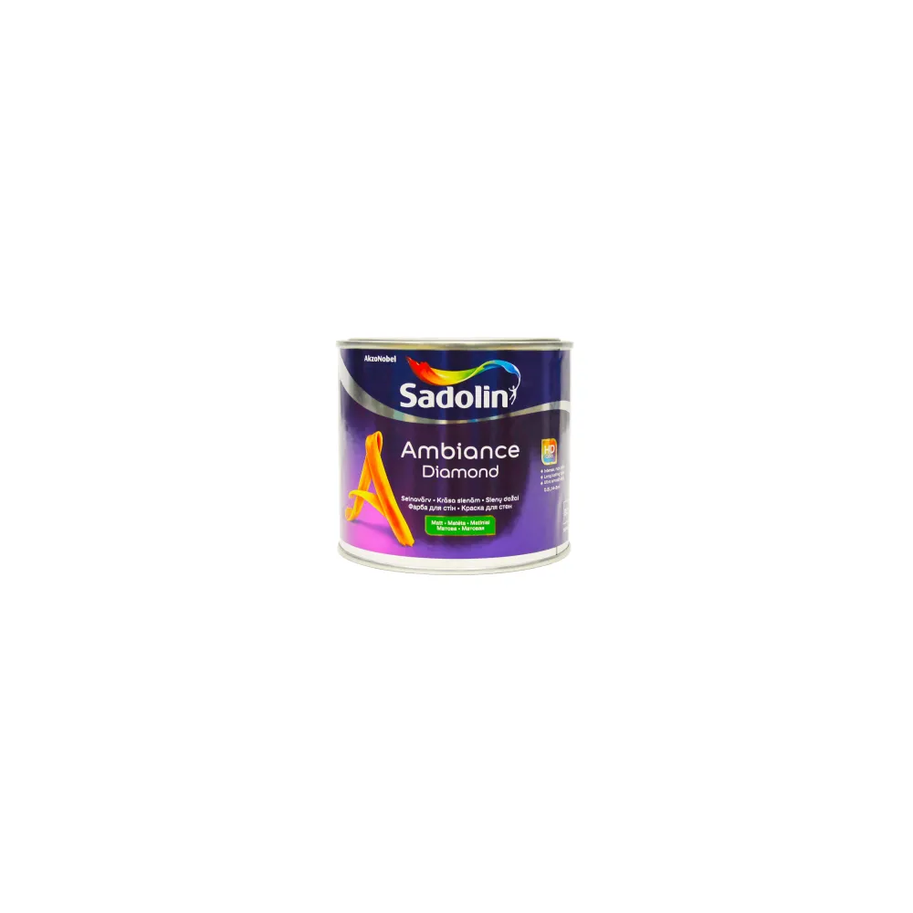 SADOLIN Ambiance Diamond, матова фарба для стін із високою стійкістю до миття 