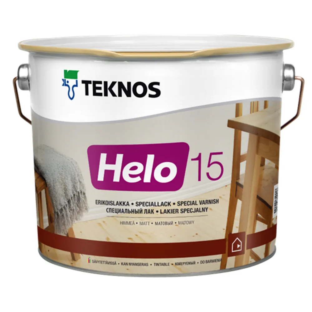 Лак уретан-алкідний TEKNOS Helo 15 матовий 