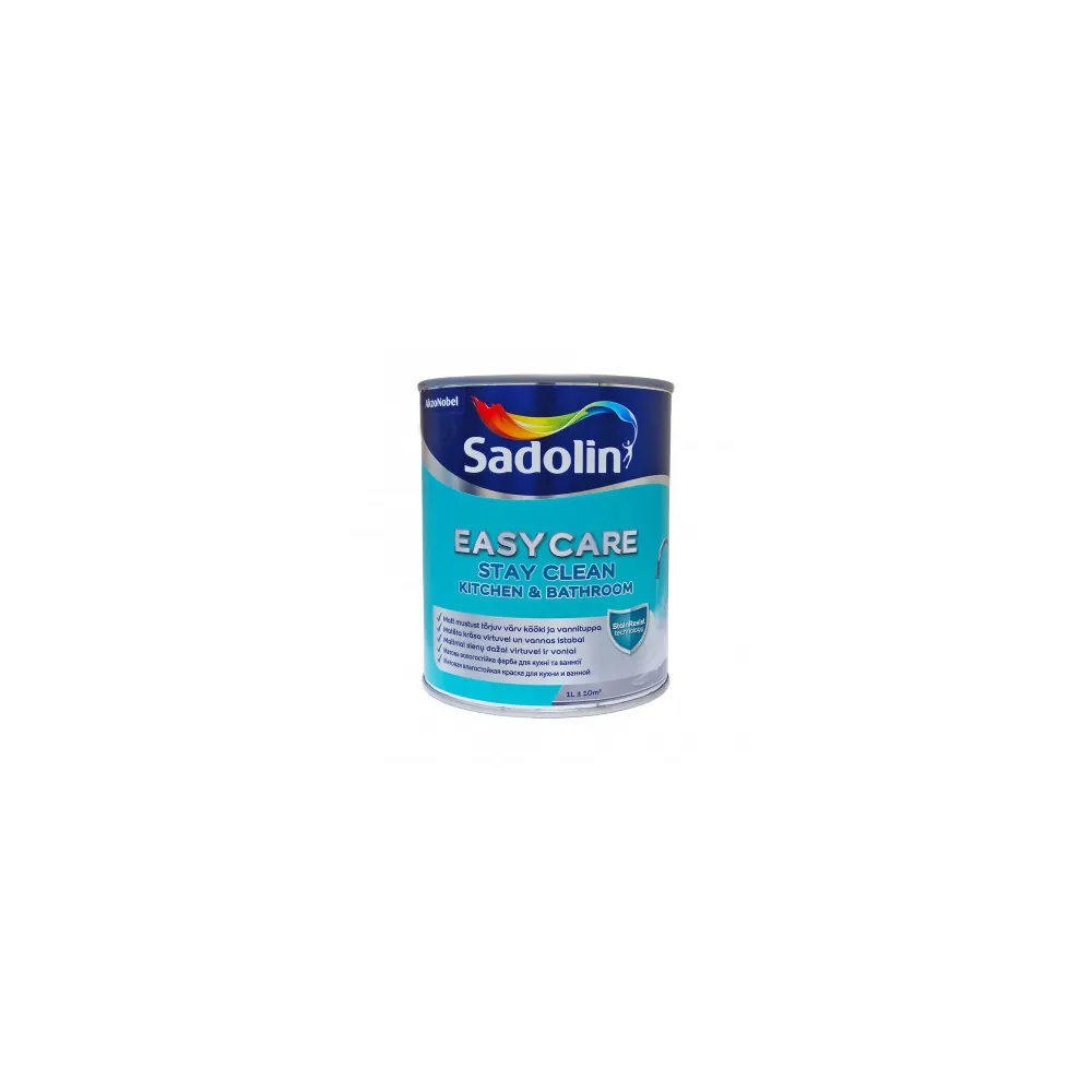 SADOLIN Easycare Kitchen and Bathroom, вологостійка  брудовідштовхуюча, стійка до миття фарба для стін 