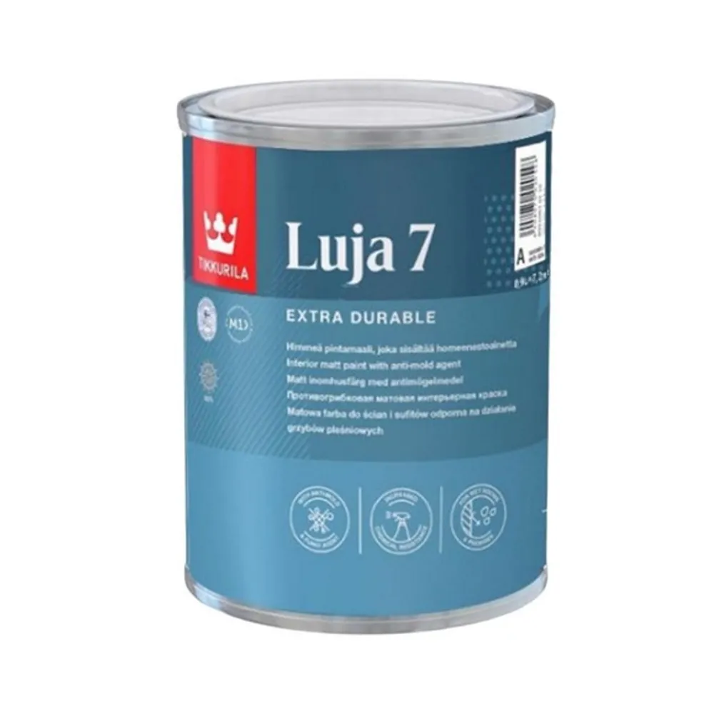TIKKURILA Luja 7, матова вологостійка інтер’єрна фарба 