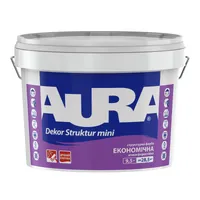 Дрібноструктурна фарба AURA Dekor Struktur MINI акрилова біла 9,5л 
