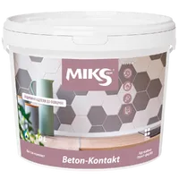 Грунт-фарба бетонконтакт MIKS Beton Kontakt адгезійна з кварцевим піском рожева 2л 