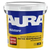 Фарба для стін та стель AURA Mastare матова біла 1л 
