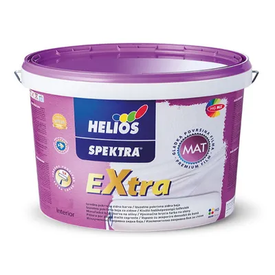 Краска для потолков и стен HELIOS SPEKTRA Extra матовая белая 10л