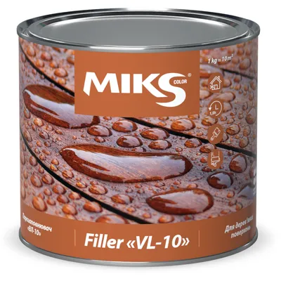 Лак-порозаповнювач MIKS Color ВЛ-10 грунтувальний 2,1кг