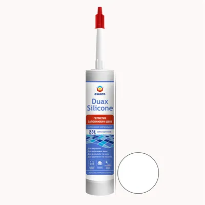 Силіконовий герметик Eskaro Duax Silicone № 210 білий 300 мл