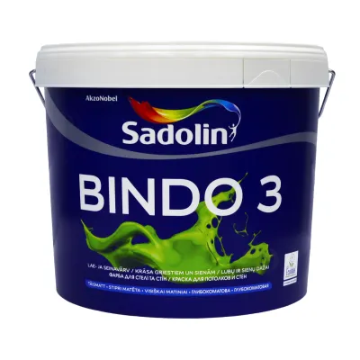 SADOLIN Bindo 3, глибокоматова фарба для стель та стін