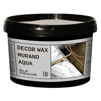 Воск для венецианской декоративной штукатурки Elf Decor Wax Murano Aqua на водной основе 450гр