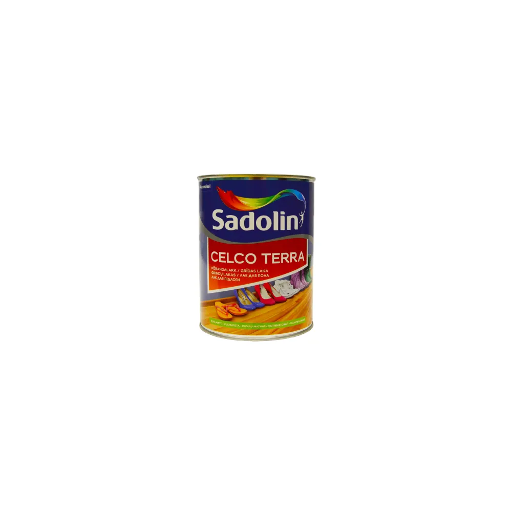 SADOLIN Celco Terra 90, глянцевий уретан-алкідний паркетний лак, 