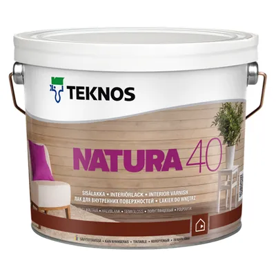 Панельний лак TEKNOS Natura 40 на водній основі напівглянцевий