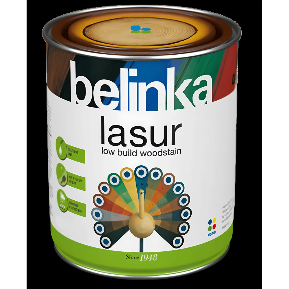Тонкослойная лазурь для древесины BELINKA Lasur матовая белая (11) 0,75л  - фото 1