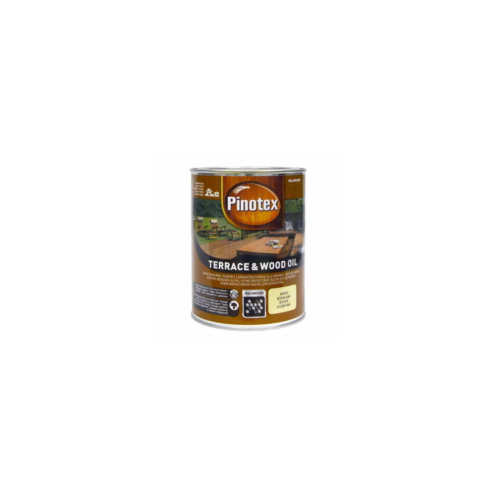 PINOTEX Terrace and Wood Oil, олія для деревини атмосферостійка 