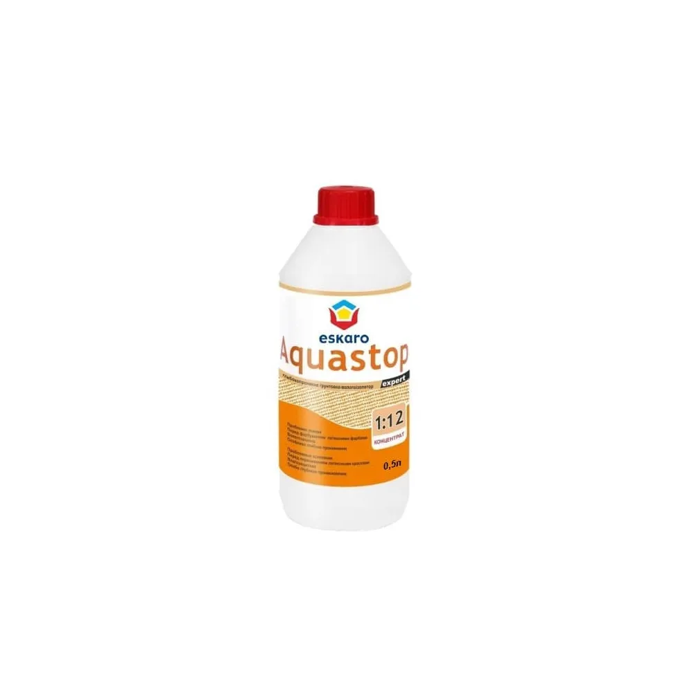 Грунтовка под покраску ESKARO AQUASTOP Expert концентрат (1:12) 0,5л 