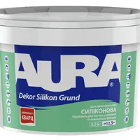 Кварцева грунтовка силіконова AURA Dekor Silikon Grund адгезійна біла 2,5л 