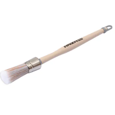 Круглая кисть ANZA Pro Super Round BR Wood с деревянной ручкой,