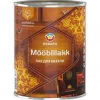Лак для мебели акриловый ESKARO Mooblilack 40, полуглянцевый 