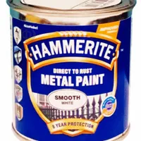 HAMMERITE антикоррозионная краска по металлу 3 в 1 гладкая глянцевая белая 0,25л  - фото 1