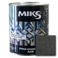 Грунт-емаль по металу антикорозійна MIKS Color 3 в 1 антік антрацит, 0,75л 