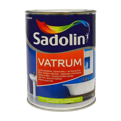 SADOLIN Vatrum, вологостійка напівматова фарба для стін
