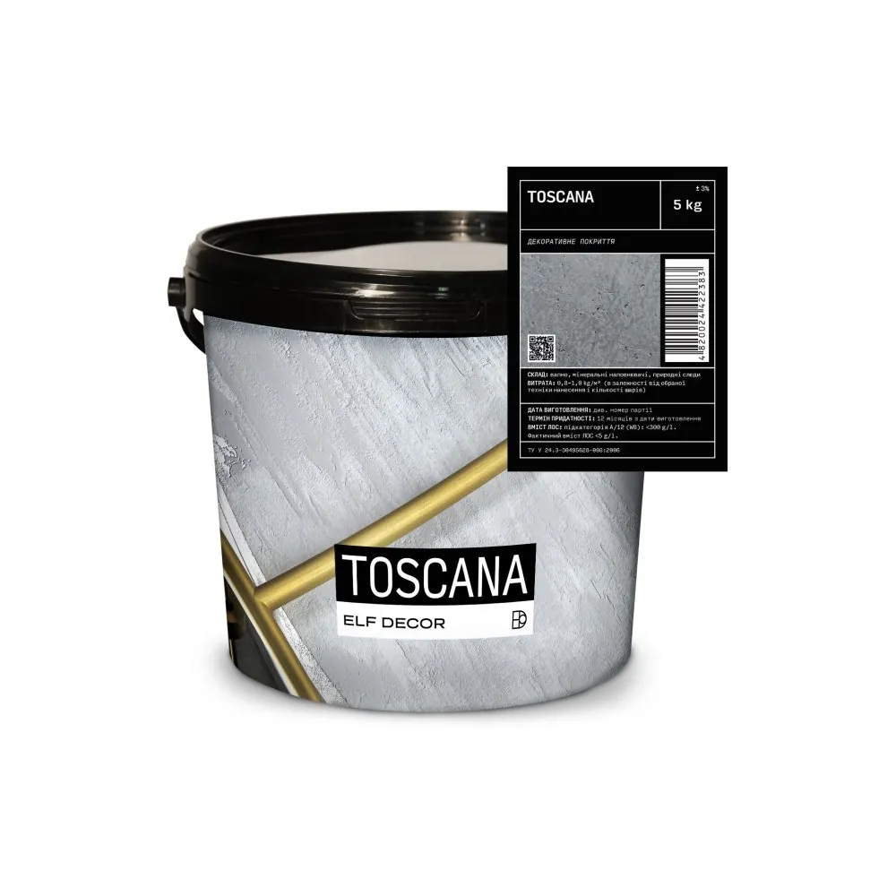 TOSCANA White Ельф Декор, декоративне покриття 
