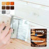 Лазурь-гель акриловая для древесины MIKS Acrylic Gel-Lasur белая 0,8л  - фото 3
