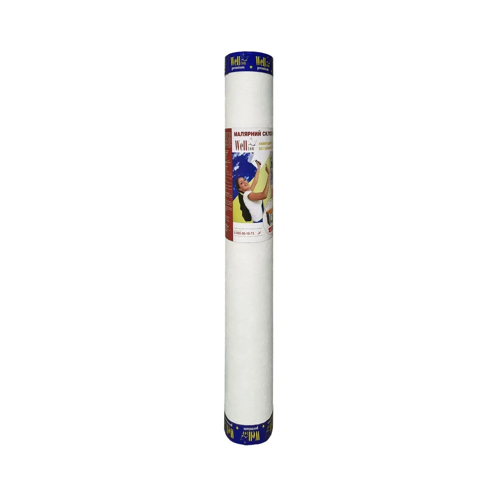 Стеклохолст малярный Wellton-Premium 50 г/м.кв, 