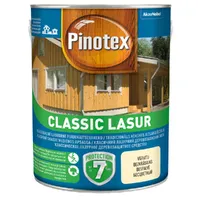 Лазурь для древесины тонкослойная PINOTEX Classic Lasur матовая бесцветная 3л 