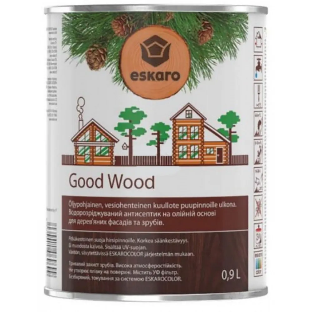 Good Wood, лазурь-антисептик для древесины на масляной основе водоразбавимый 