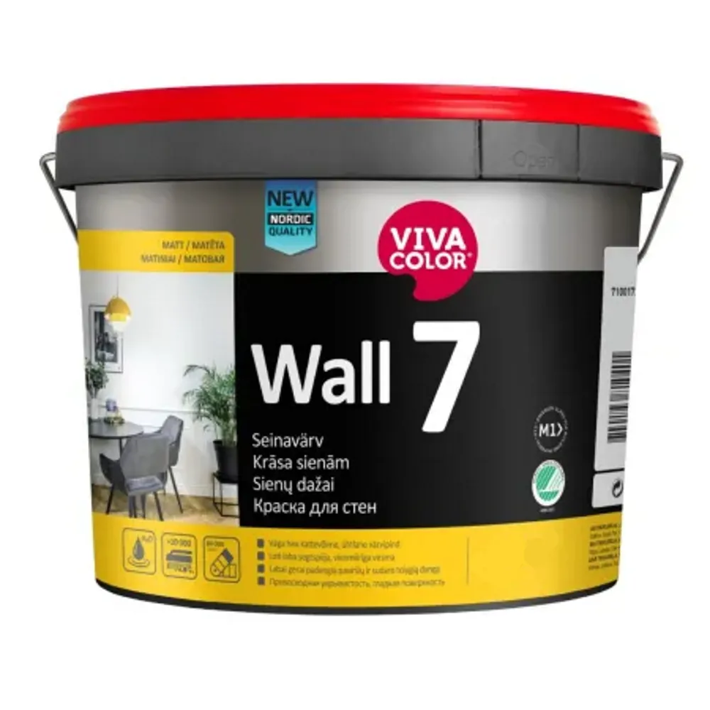 VIVACOLOR Wall 7, фарба для стель та стін шовковисто-матова 