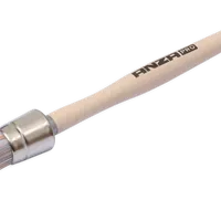 Круглая кисть ANZA Pro Super Round BR Wood с деревянной ручкой, 