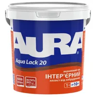 Акриловий панельний лак AURA Aqua Lack 20 напівматовий 1л 