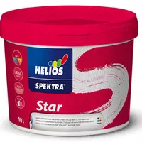 Краска для стен и потолков SPEKTRA Star стойкая к мытью полуматовая белая (В1) 10л 