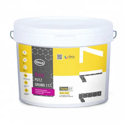 Кварц-грунт ELF Decor Acryl-Putzgrund 117 белый 15кг