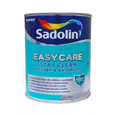 Краска для стен влагостойкая SADOLIN Easycare Kitchen and Bathroom грязеотталкивающая,