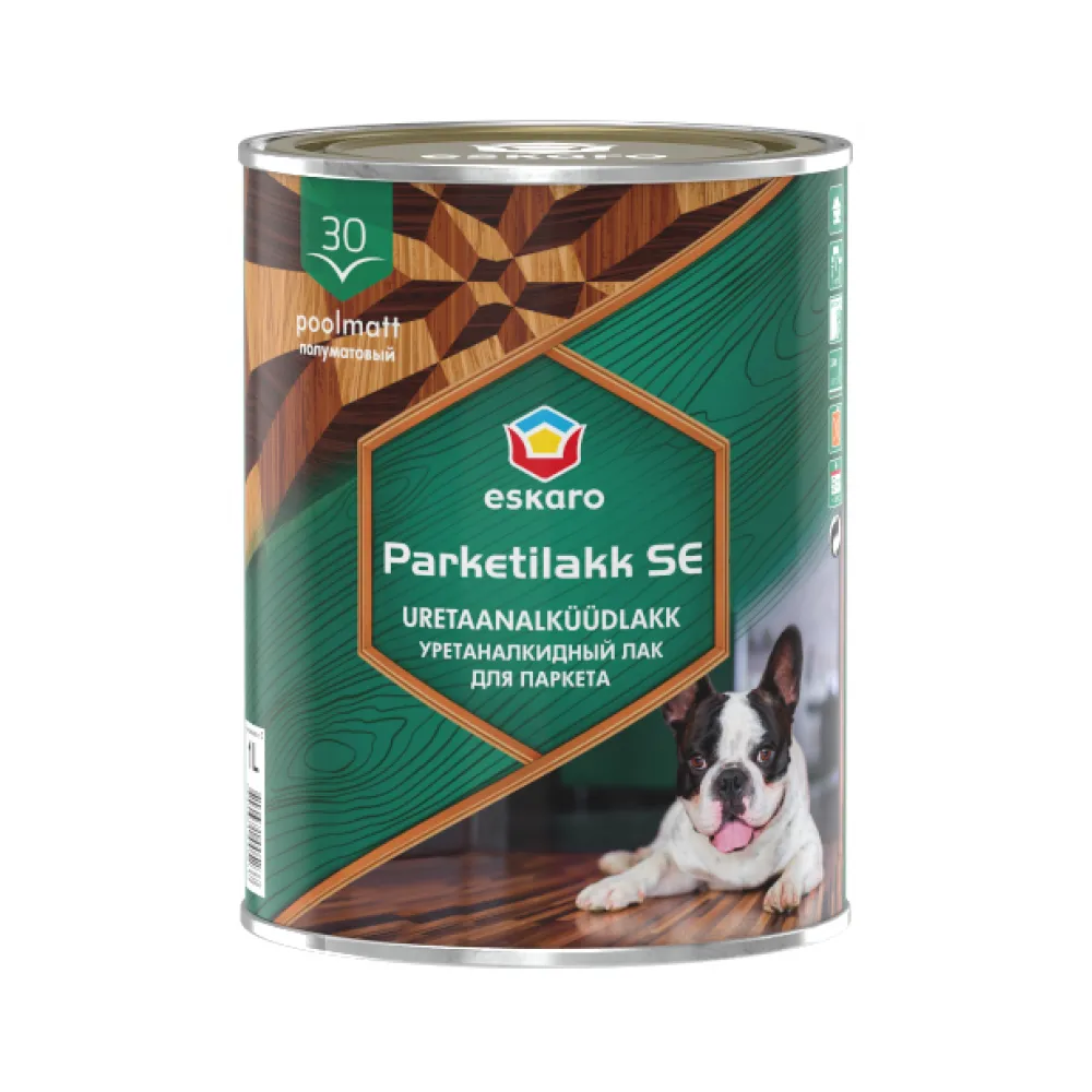 Parketilakk SE30, напівматовий уретано-алкідний лак 