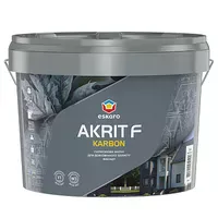 Фасадная краска силиконмодифицированная ESKARO Akrit F Karbon щелочестойкая белая 2,7л 