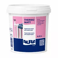 Эмаль для радиаторов AURA Luxpro Thermo Matt матовая белая 0,45л 
