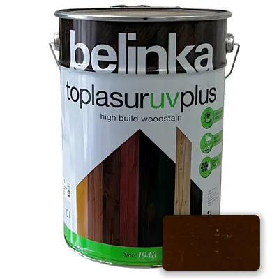 Краска-лазурь для древесины Belinka Toplasur UV Plus полуглянцевая палисандр (24) 10л